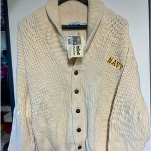 Whalerknits NAVY sweater sz L
